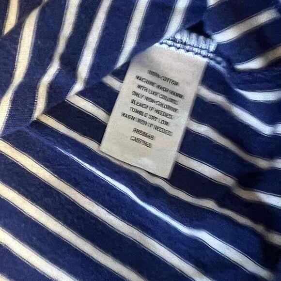 ❤️ 3/$25 Tucker and Tate Blue & White Striped Dress Matching Bloomers Set | 18m - Picture 3 of 4